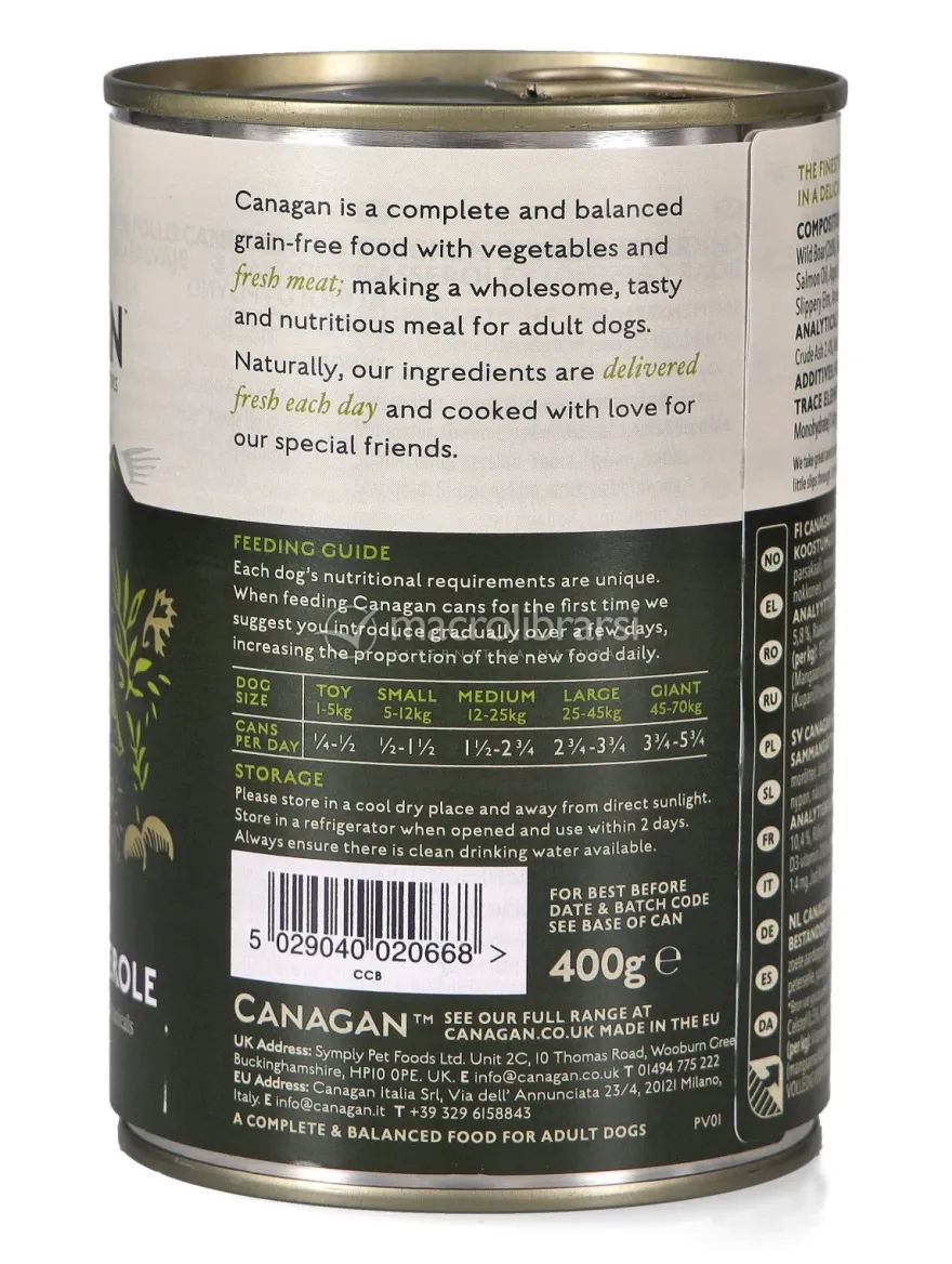 Canagan Casseruola di Pollo e Cinghiale per Cani