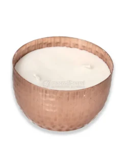Candela con 2 Stoppini in Vaso Rame - Aqua Oud - Pitta