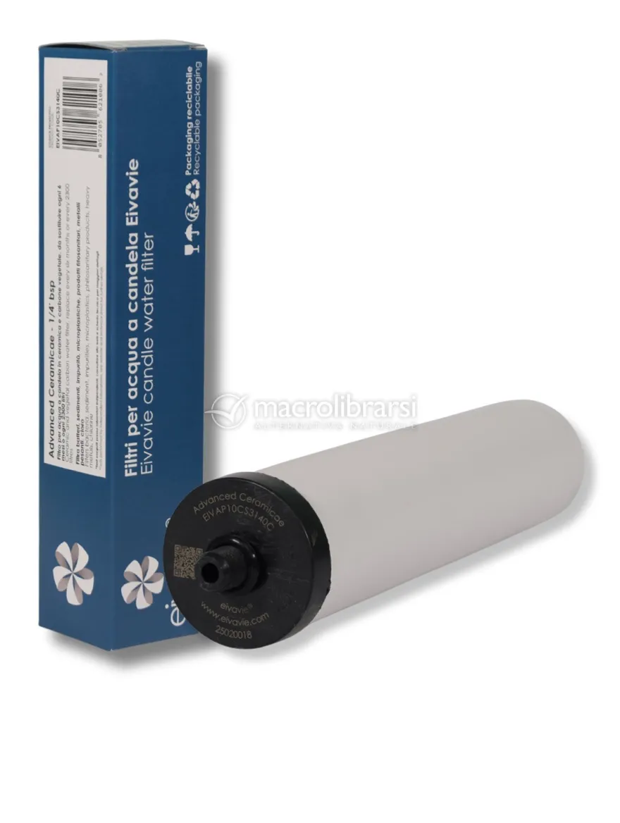 Candela Filtrante Eivavie® Ultimate Ceramicae 1/4” bsp per Depuratore Sopralavello Doulton®