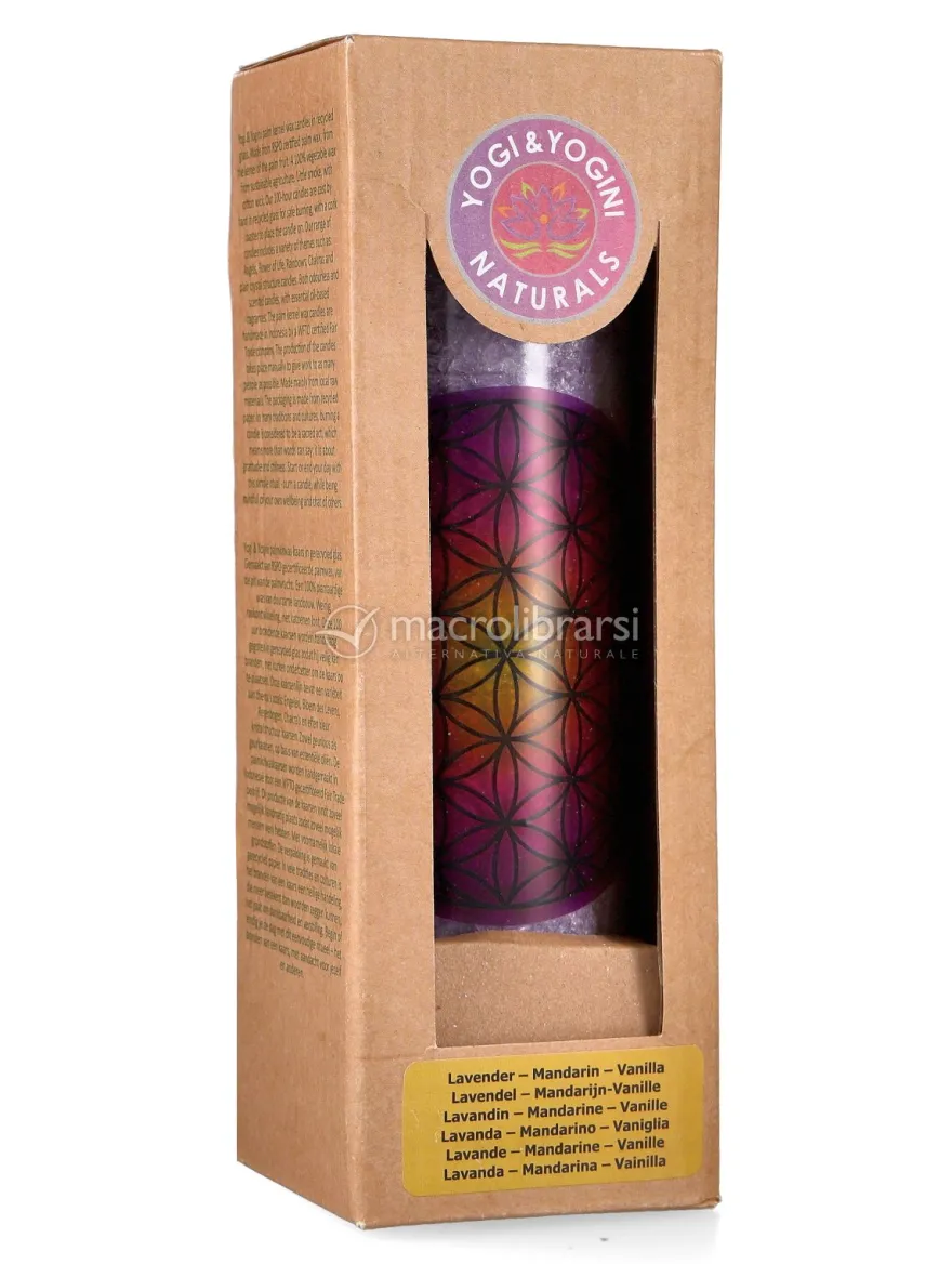 Candela Fiore della Vita - Lavanda, Mandarino e Vaniglia