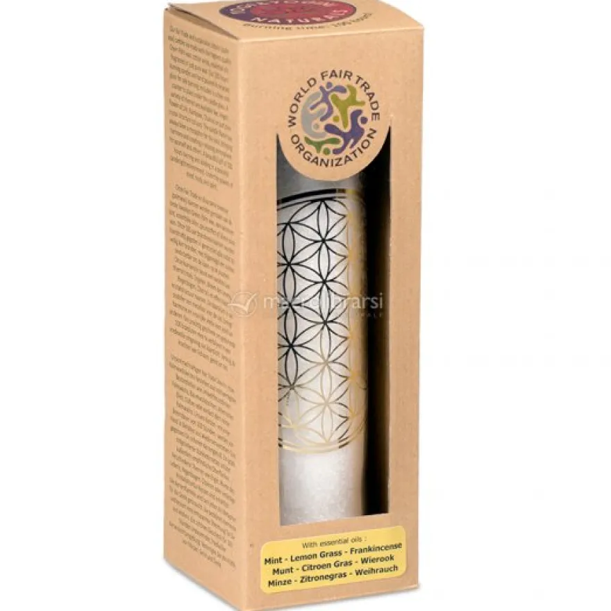 Candela Fiore della Vita - Stearina in Vetro
