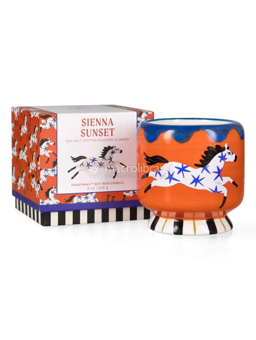 Candela in Ceramica "A Dopo" Horse - Sienna Sunset