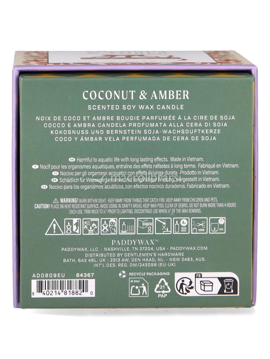 Candela in Ceramica "A Dopo" Jungle - Cocco e Ambra