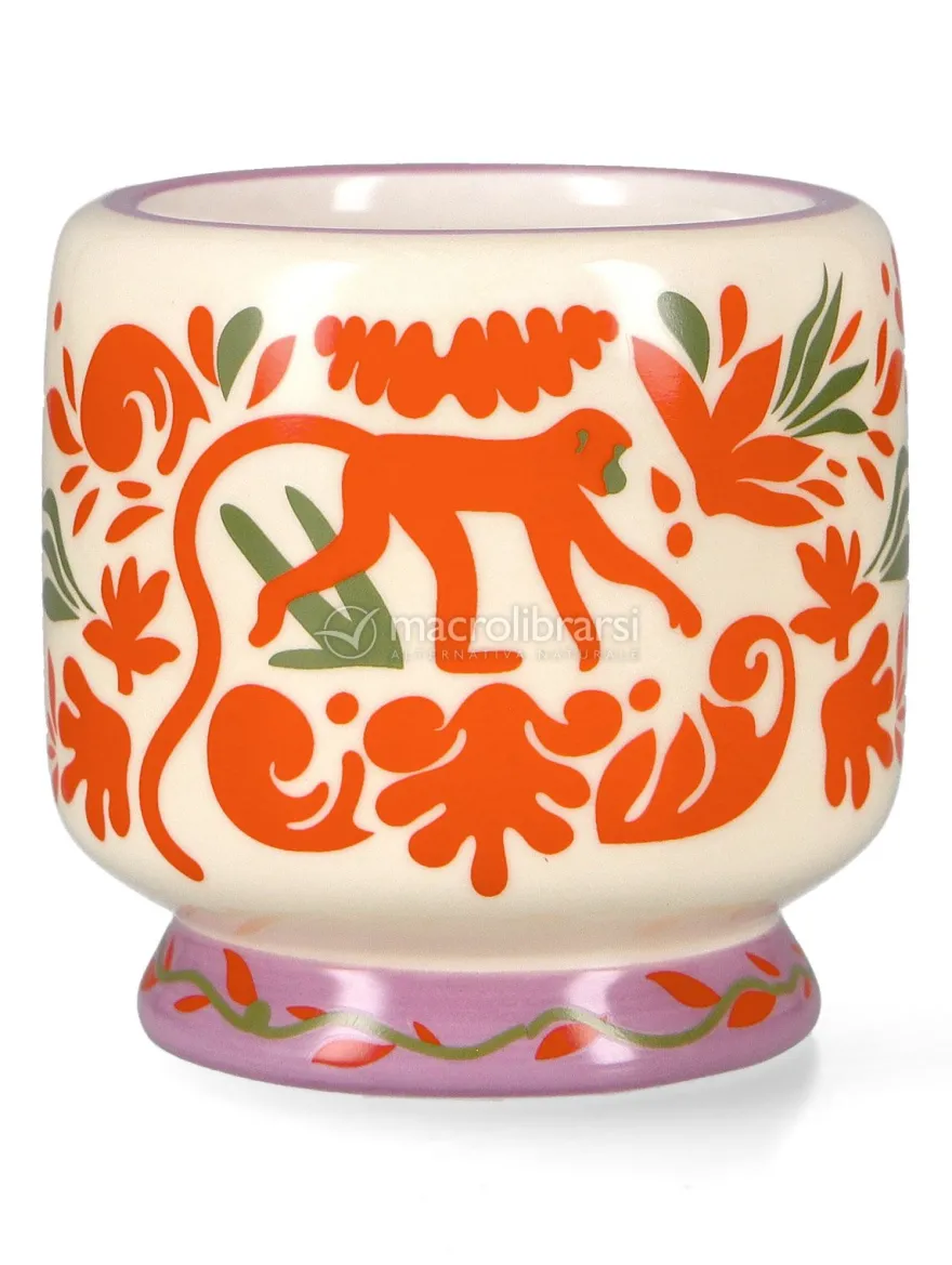 Candela in Ceramica "A Dopo" Jungle - Cocco e Ambra