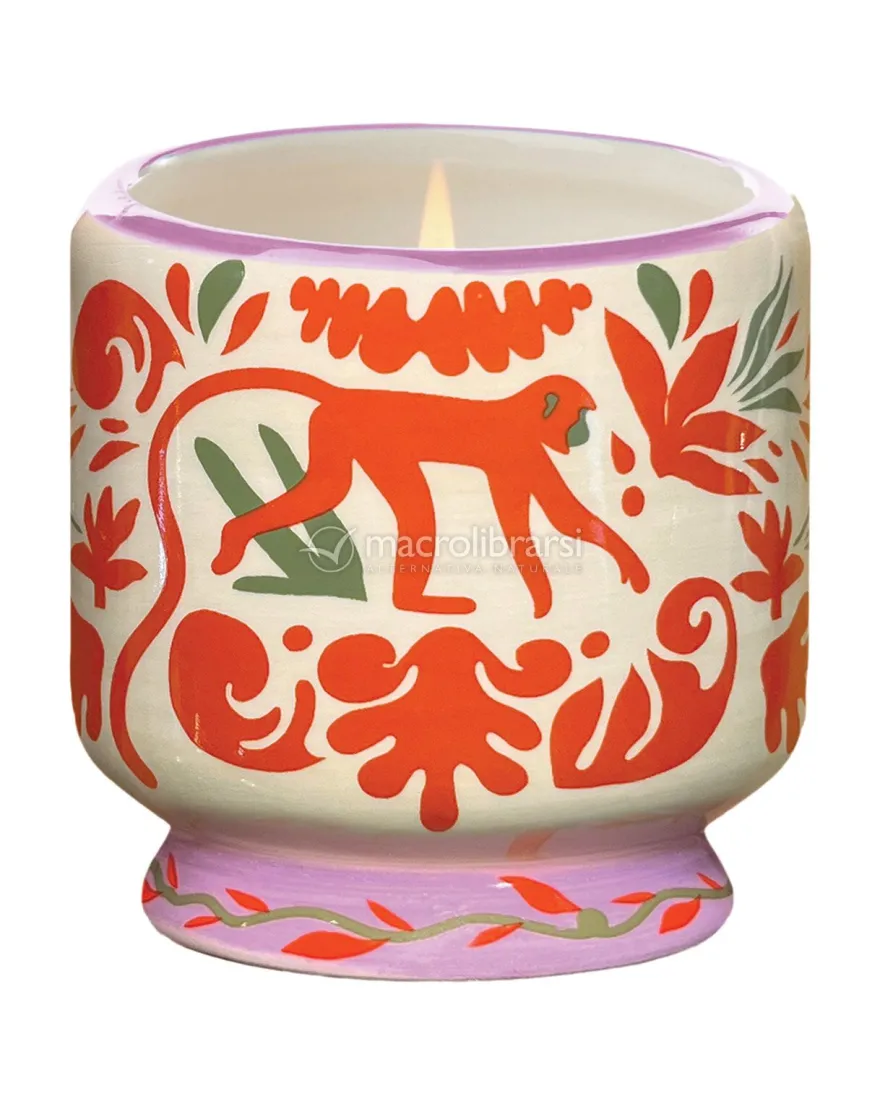 Candela in Ceramica "A Dopo" Jungle - Cocco e Ambra