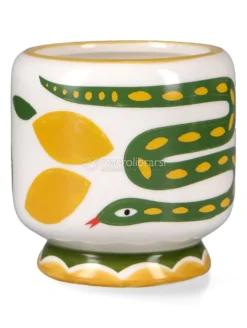 Candela in Ceramica "A Dopo" Snake - Wild Lemongrass