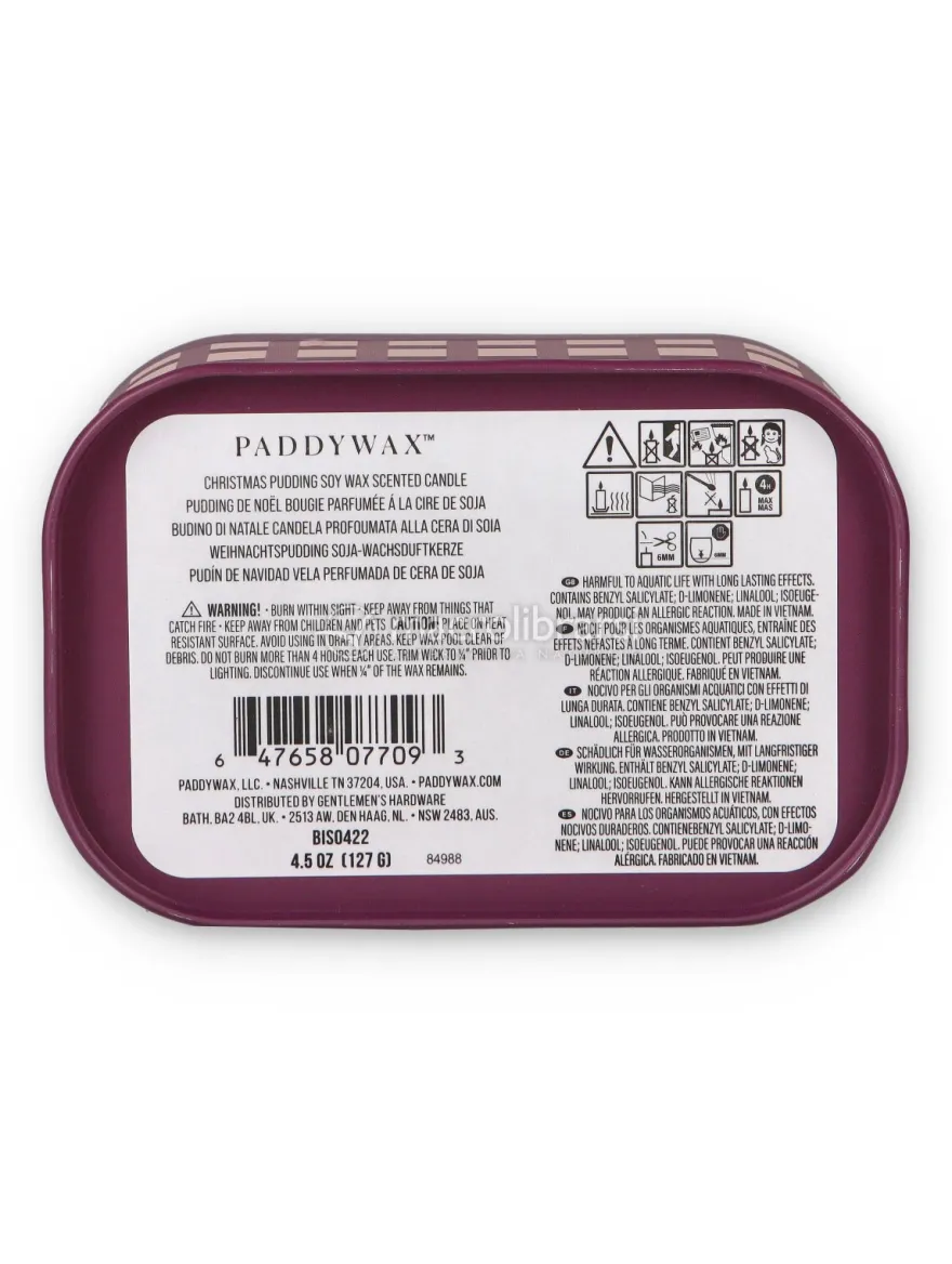 Candela in Latta Bistro Collection - Christmas Pudding