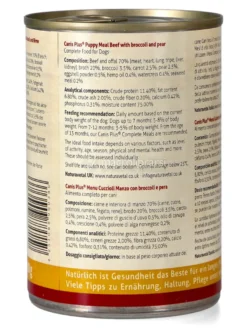 Canis Plus® Menù Cuccioli - Manzo con Broccoli - 400 g