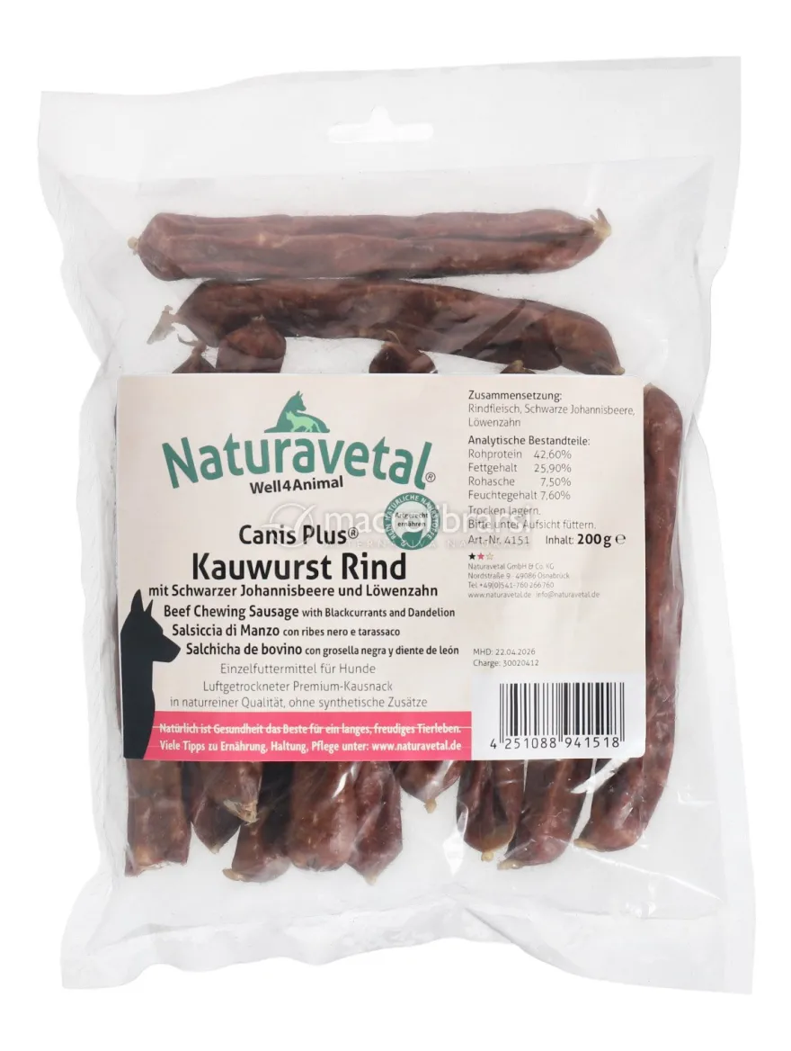 Canis Plus® Salsiccia di Manzo