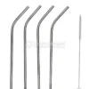 Cannucce in Acciaio Inossidabile con Curva - Set da 4