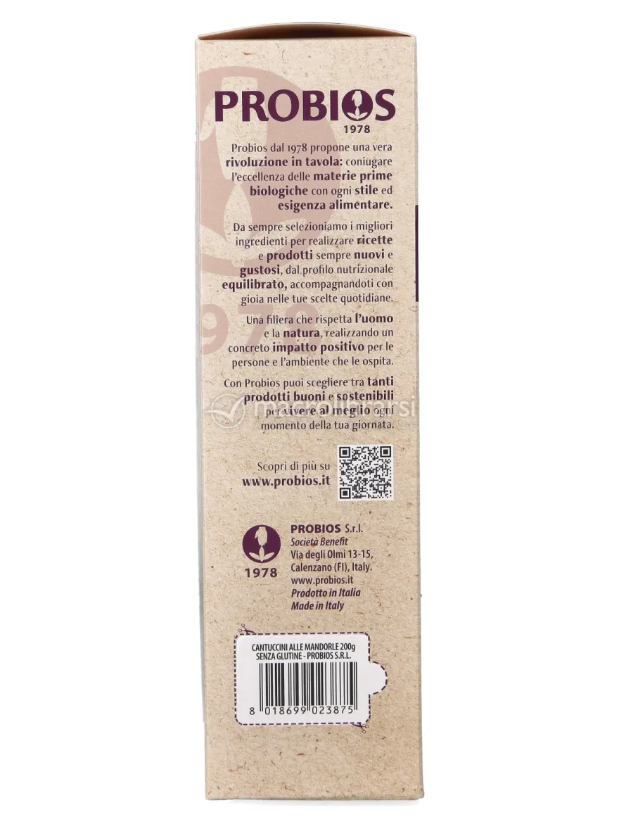 Cantuccini alle Mandorle Bio Senza Glutine