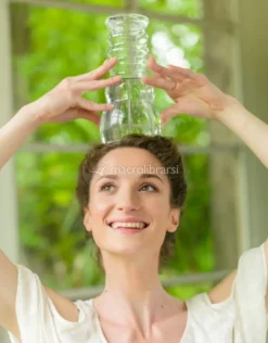 Caraffa Cadus con Fiore della Vita Bianco - 1 litro
