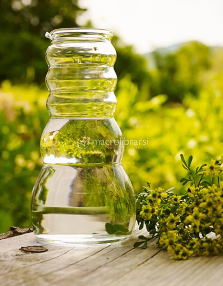 Caraffa Cadus con Fiore della Vita Bianco - 1 litro