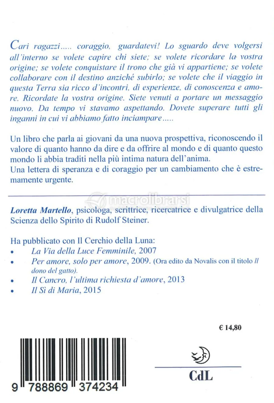 Cari Ragazzi, non lasciatevi strappare la volontà