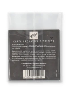 Carta Aromatica d'Eritrea - Bustina Profumata per Cassetti