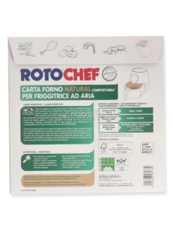 Carta da Forno Natural per Friggitrice ad Aria - 20 Fogli
