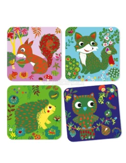 Carte da Grattare Primi Passi Set Creativo - Animaletti del Bosco