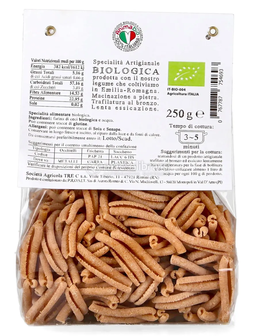 Caserecce di Ceci Bio - Pasta di Legumi
