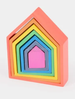 Casette Arcobaleno in Legno a Incastro
