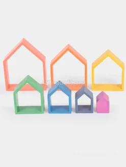 Casette Arcobaleno in Legno a Incastro