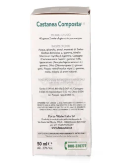 Castanea Composta - Integratore Spagirico di Castagno, Sorbo, Mirtillo e Ippocastano