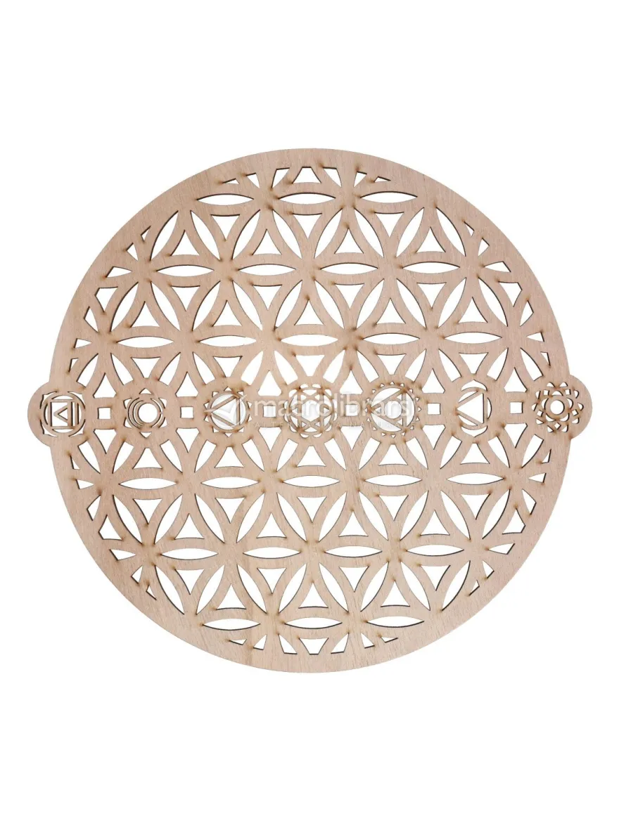 7 Chakra - Base Griglia in Legno