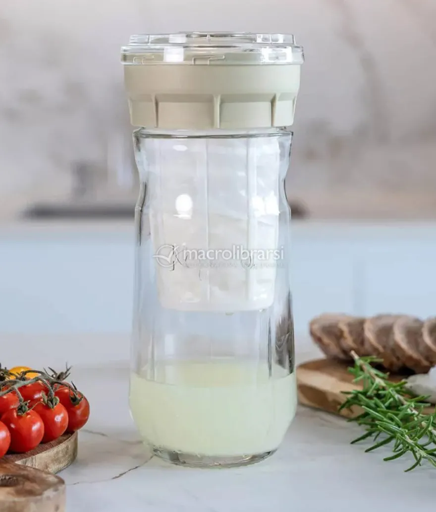 Cheese Maker - Kit per l'Autoproduzione del Formaggio di Kefir- 1,4 l - Azzurro