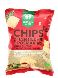 Chips di Lenticchie e Rosmarino Bio