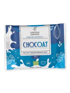 Chocoat - Tavoletta Quadrata di Cioccolato Fondente del Perù e Avena Bio