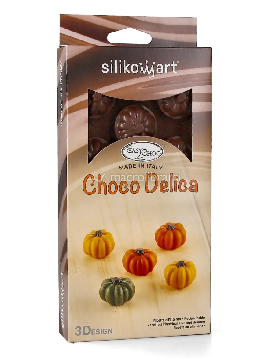 Choco Delica Halloween - Stampini in Silicone per Cioccolatini Zucche 3D