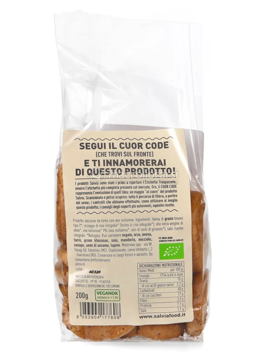 Ciambelline All'uvetta Bio - 200 g