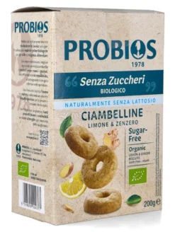 Ciambelline Limone e Zenzero Biologiche - Senza Zuccheri