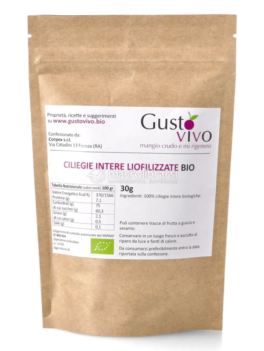 Ciliegie Intere Liofilizzate Bio