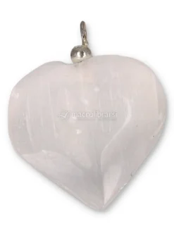 Ciondolo a Cuore in Vera Selenite