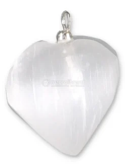 Ciondolo a Cuore in Vera Selenite