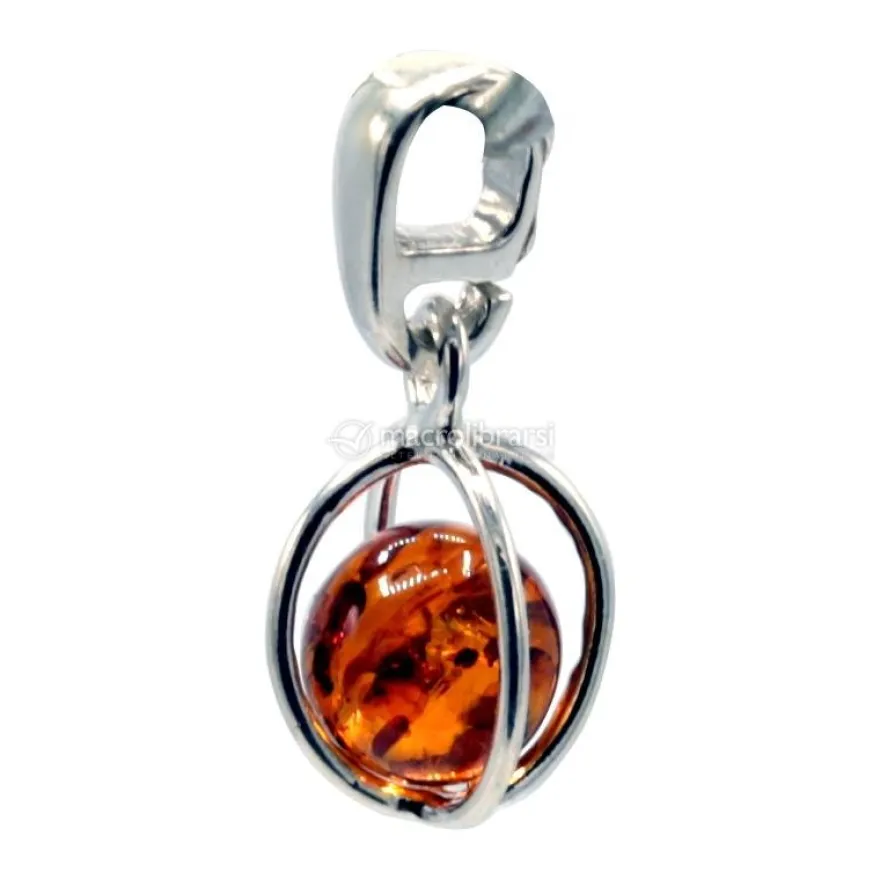 Ciondolo Argento Sterling con Ambra