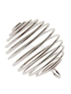 Ciondolo Spirale Tuffata in Argento - Piccola 18 mm