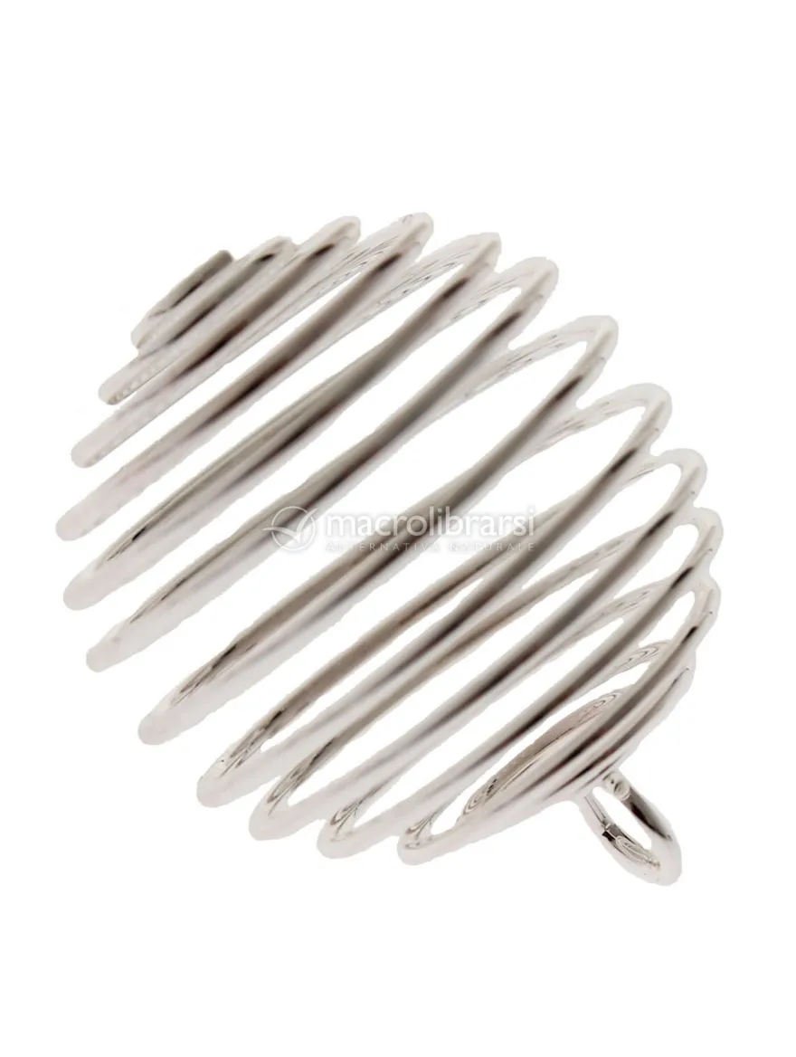 Ciondolo Spirale Tuffata in Argento - Piccola 18 mm