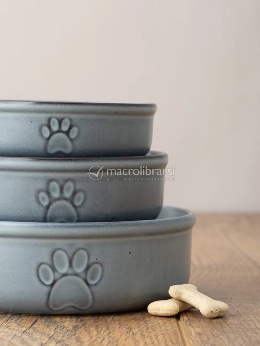 Ciotola per Cani in Ceramica - Zampa - 13cm