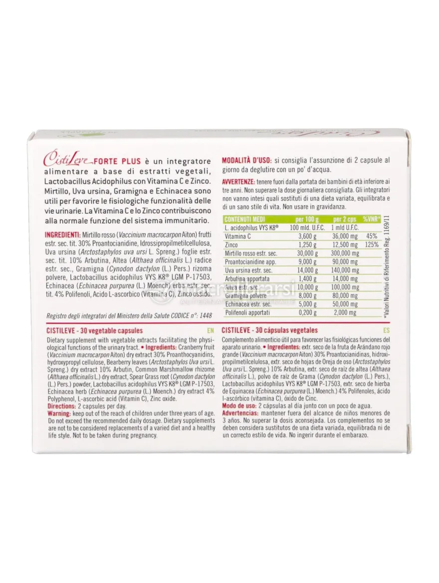 Cistileve - Integratore
