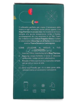 Cofanetto con 6 Filtri e Mug Thermos "Giardini Mediterranei"