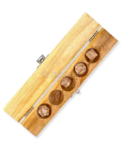 Cofanetto in legno con 5 Geometrie Sacre di Platone