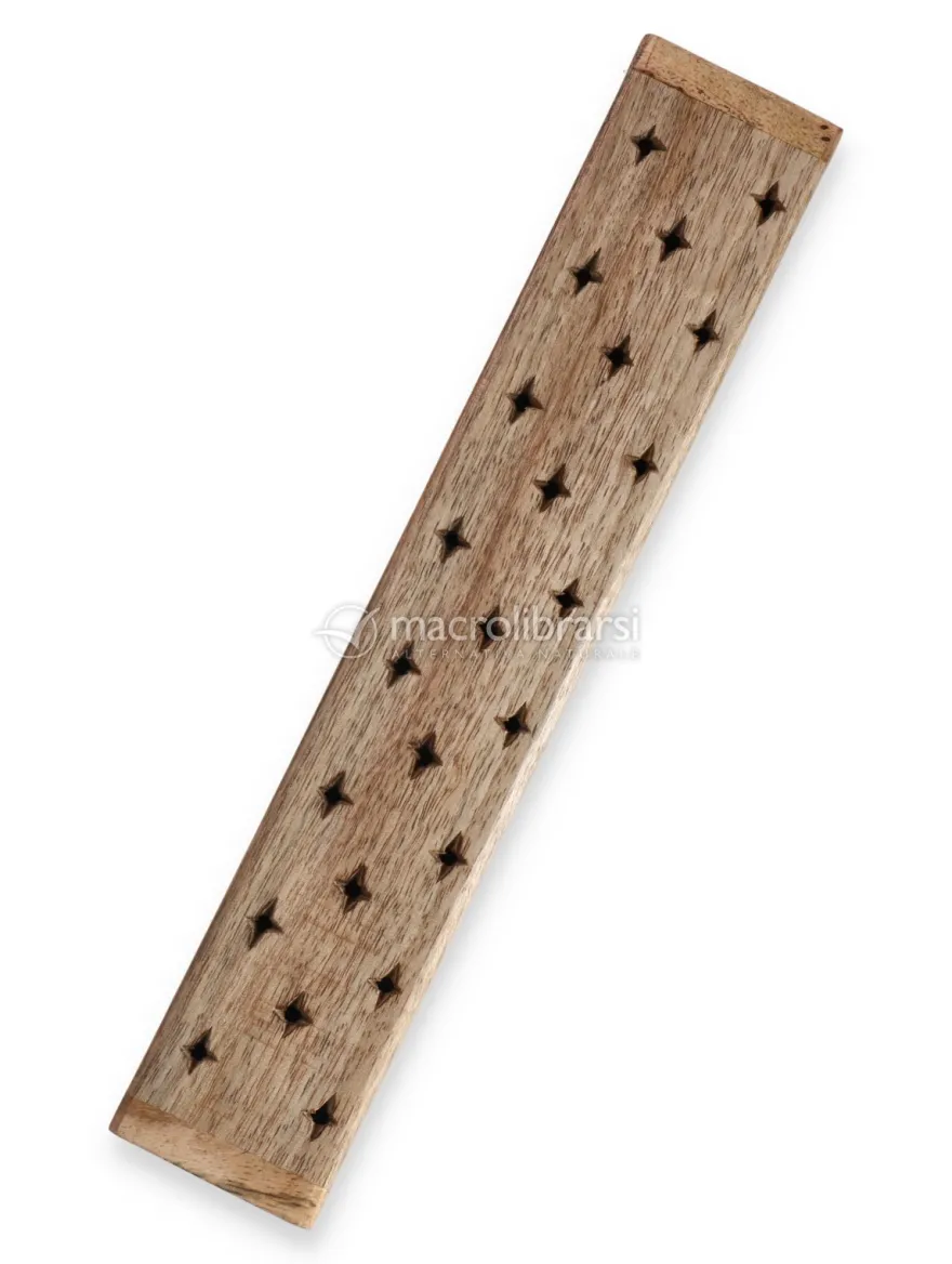 Cofanetto Portaincenso in Legno di Mango con Fiore della Vita