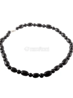 Collana Cassiopea in Shungite - Ovali e Sfere 1,5/9 cm