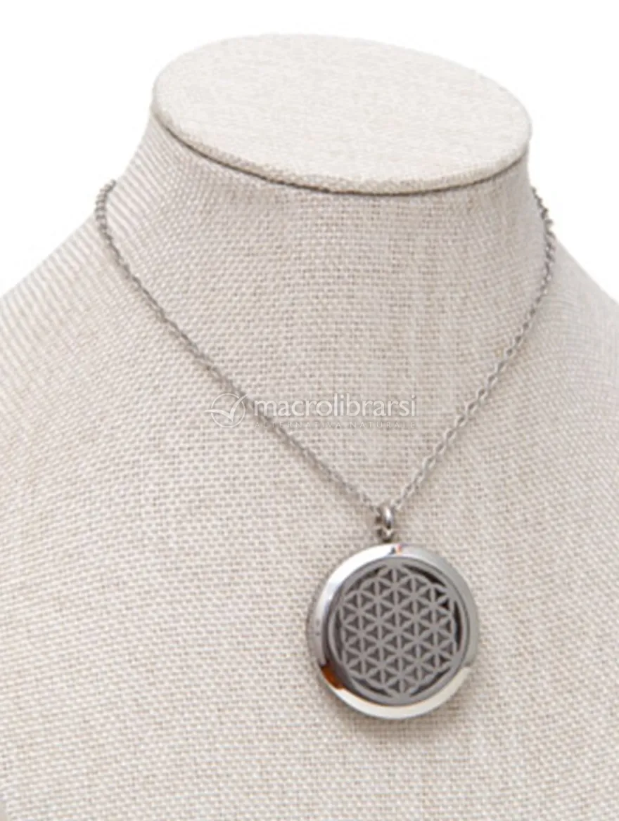 Collana con Ciondolo Diffusore Fiore della Vita - Stellaé