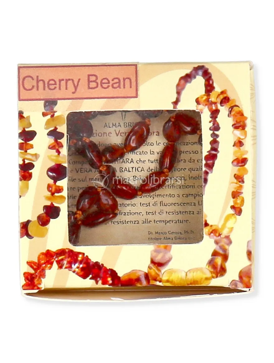 Collanina Ambra Baby - Cherry Bean