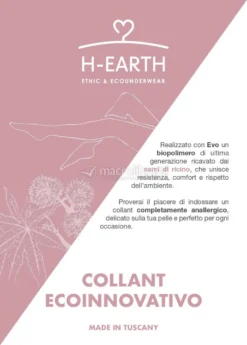Collant in Fibra di Ricino 50 Denari - Colore Marsala