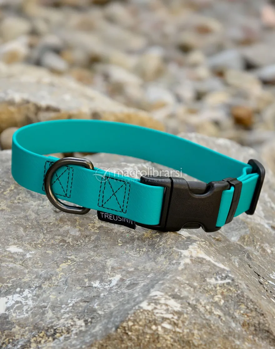 Collare per Cani Regolabile in Biothane STAY Petrolio 25mm - Tg. S