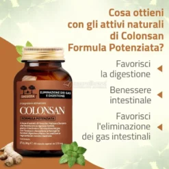Colonsan Formula Potenziata Salugea – Integratore per il Gonfiore Addominale