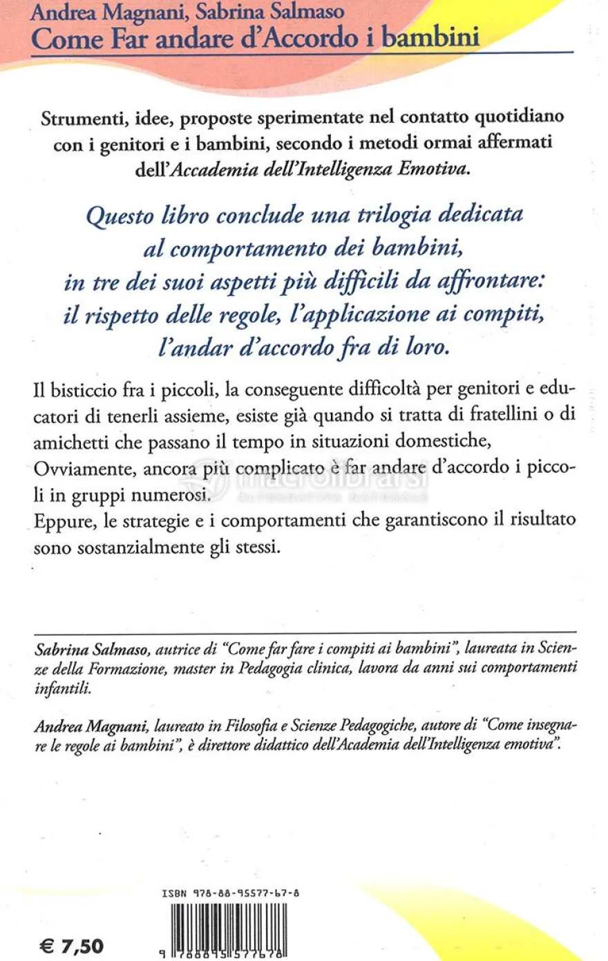 Come Far Andare d'Accordo i Bambini